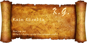 Kain Gizella névjegykártya